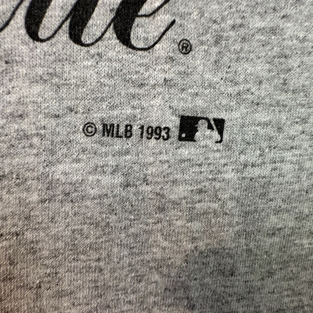 VTG‎ Jostens Men's XL Gray NWT 1993 Colorado Rockies MLB Deadstock T Shirt - Picture 5 of 11